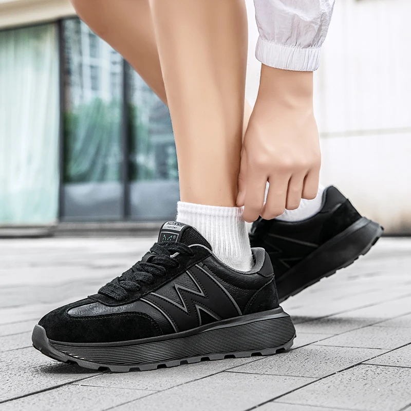 أحذية رياضية للرجال، أحذية جري خفيفة الوزن من ألواح الكربون، ممتصة للصدمات في الشتاء، مضادة للانزلاق، مقاومة للاهتراء، قابلة للتنفس #6