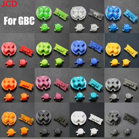JCD 1 Set Suitable For Game boy color Button Shell For GBC Color Buttons GBC Game replacement Button Kit DIY Color