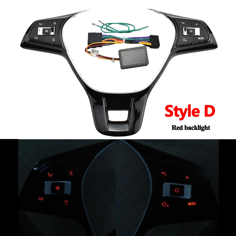 New Car Steering Wheel Remote Wireless Control ButtonFor VW Jetta MK6 17-19 Golf 7 Polo 14-19 Multi-function Controller Switch