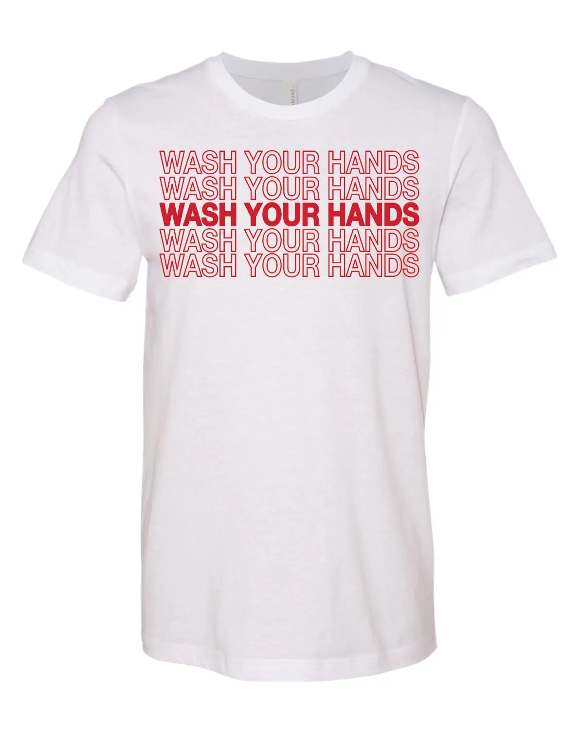 Wash your hands thank you bag parody funny weird t shirt tee