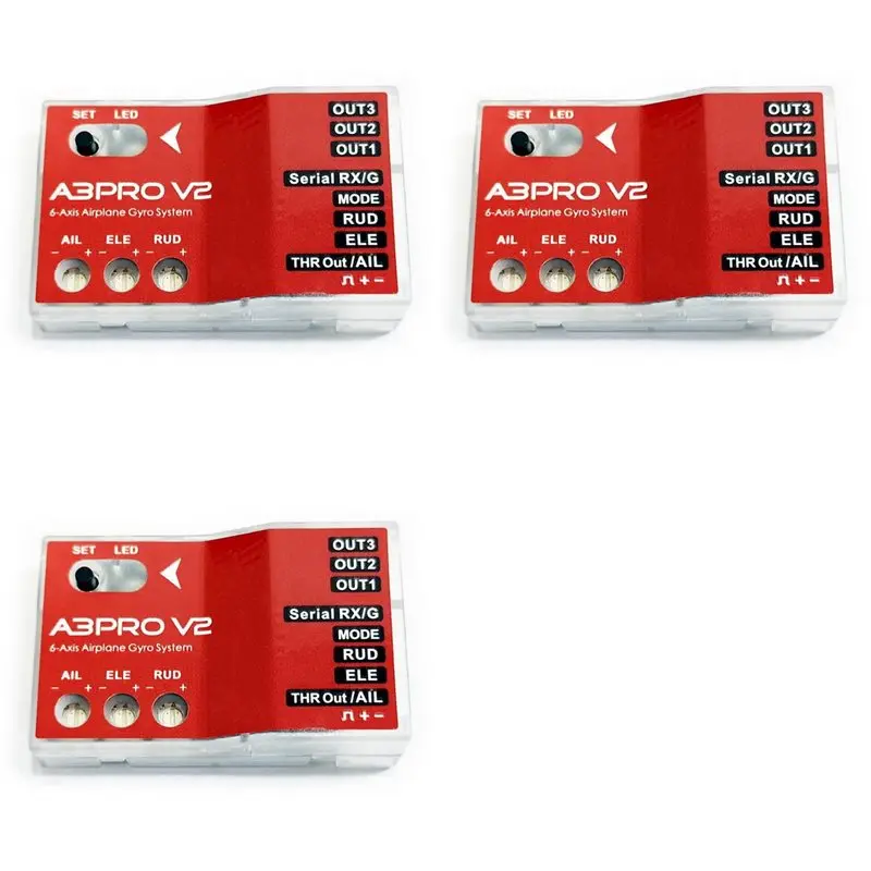 B29C-3X A3 Pro V2 6-Axis Gyro Stabilizer Flight Controller /Gyroscope For RC Fixed-Wing/Delta-Wing V-Tail Airplane Elevator