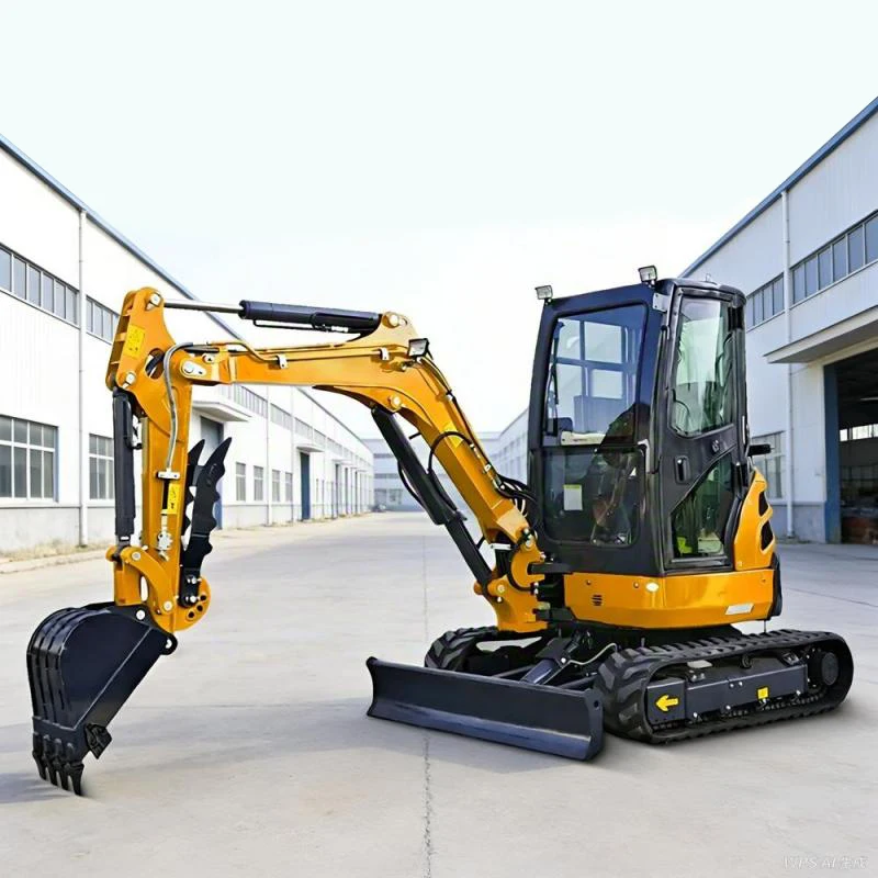1.5 Ton EPA Tier 4 Mini Excavator, Complete Accessories Hydraulic Digger for Farm Renovation & Road Works
