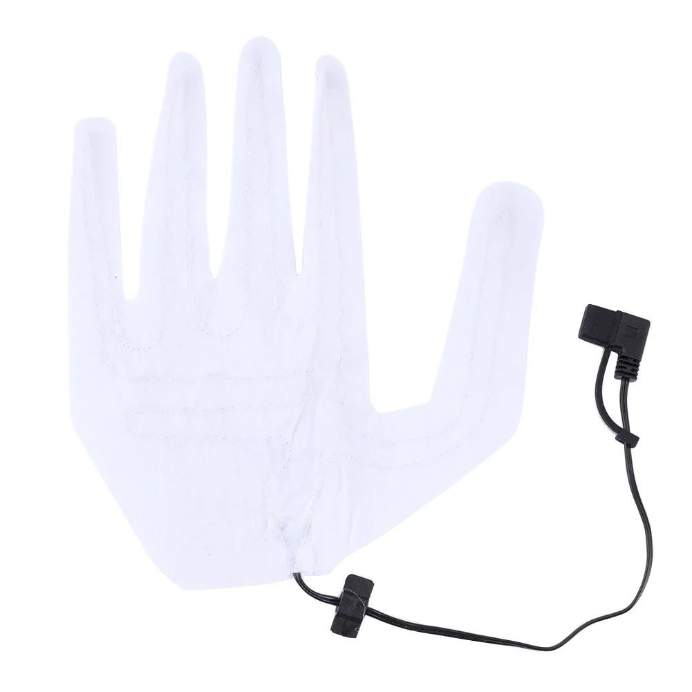 แผ่นทําความร้อนฤดูหนาว WARM Five-Finger ถุงมือแผ่นความร้อนความร้อน USB อุ่นถุงมือ Pad ถุงมือแผ่นความร้อนสําหรับสกีกลางแจ้งเดินป่า