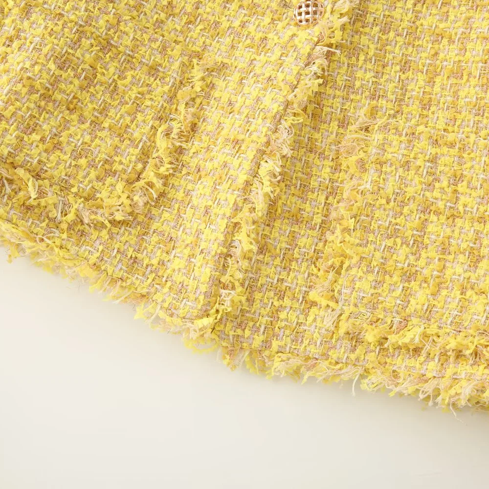 レディース新作ファッション 小香風 ウール素材 長袖 ポケット飾り ショートコート ジャケット トップス