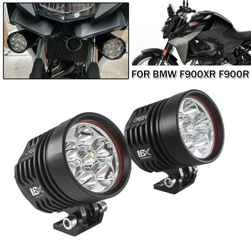 LED Additional Headlight Front Auxiliary Spotlight Foglight Driving Lamp For BMW R1200 RT GS R1250GS ADV F800GS F900XR/R K1600GT