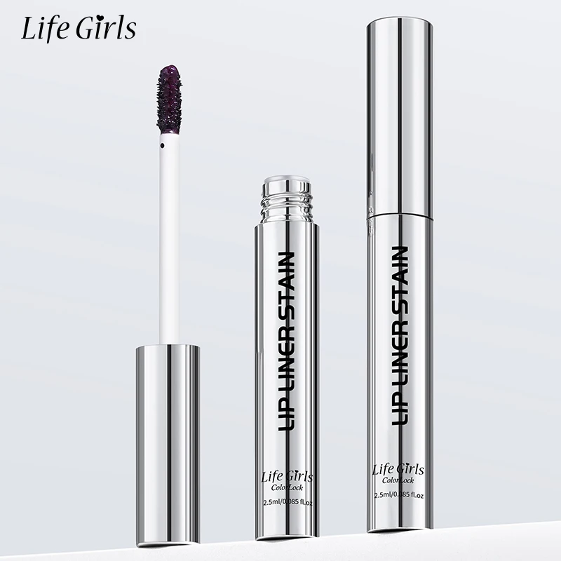 Life Girls Color Lock Lip Liner Lipgloss Peel-Off Lip Stain Waterdicht Langdurig en gemakkelijk aan te brengen Lipstick Lip Tint