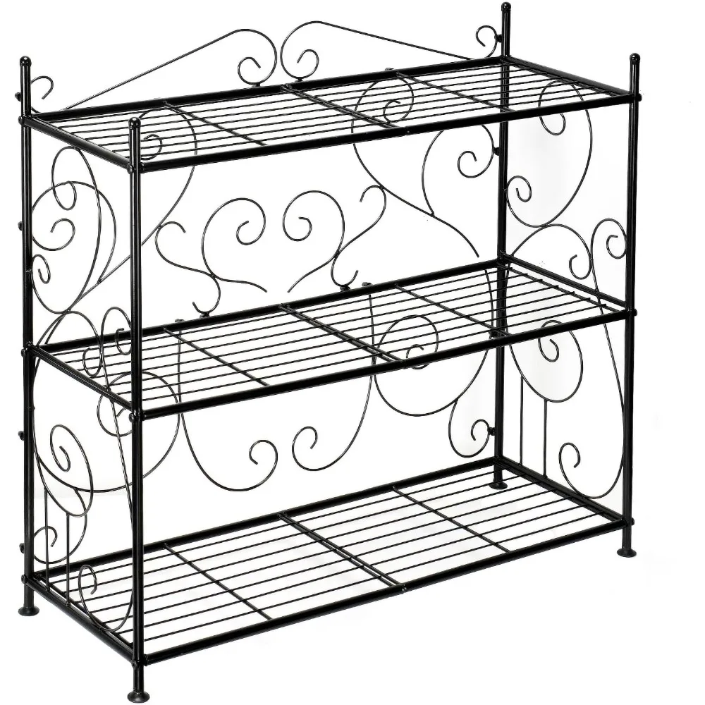 

Plant Stand, 3 Tier Metal Plant Stand Outdoor Indoor, Heavy Duty Plant Shelf, Flower Planter Display Holder Rack for Living Room