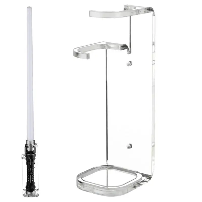 

Acrylic Lightsaber Wall Mount Transparent Decorative Swords Stand Display Rack Home Wall Decoration Telescopic Laser Wall Holder