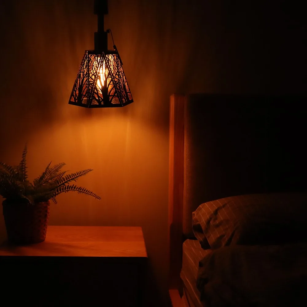 Simple Iron Lampshade Geometric Pattern Medium Size Chandelier Lamp Shades Small Lamp Shades Bedroom