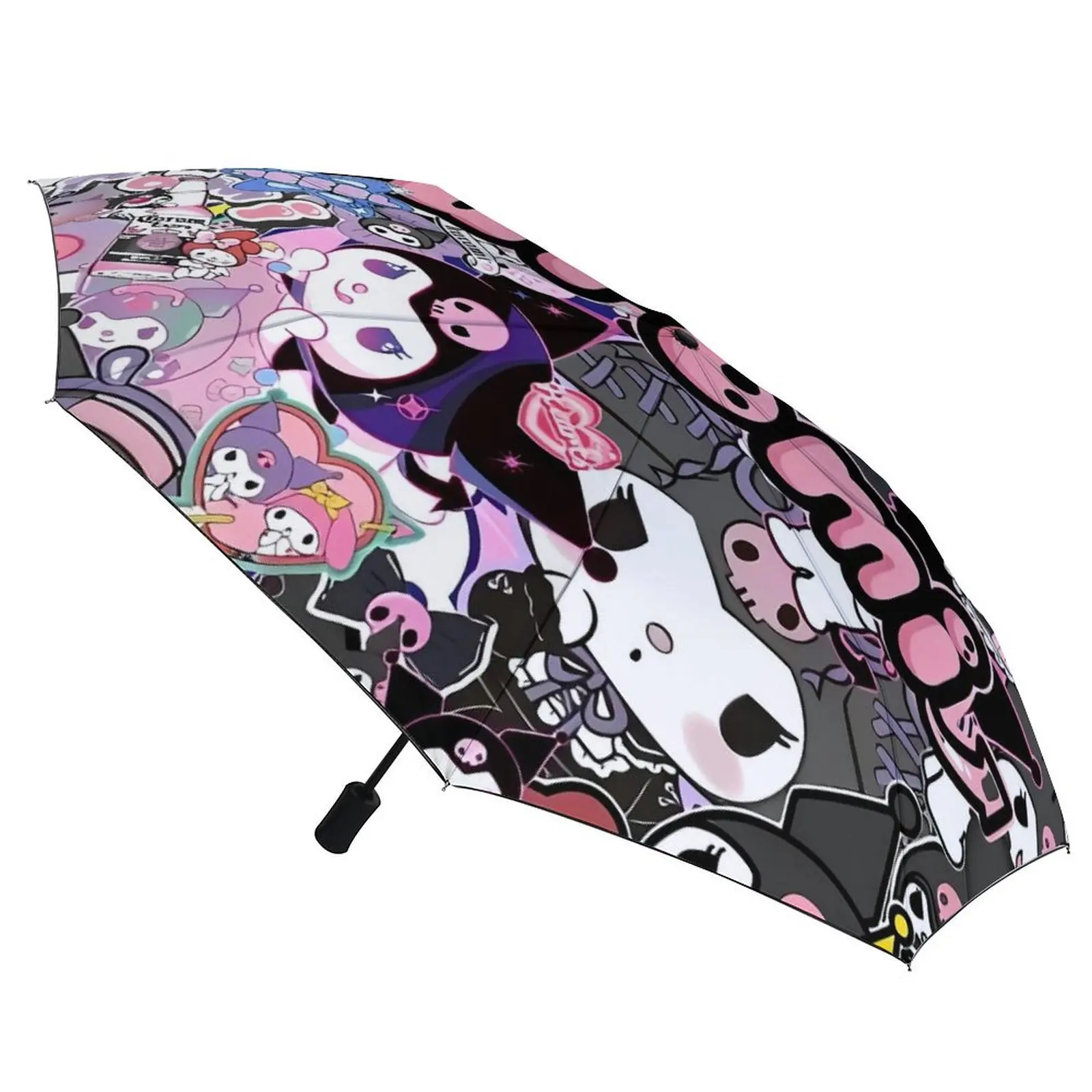 

Kawaii Kuromi японский зонт японский милый мультяшный автоматический зонт от солнца для мужчин и женщин милый складной пляжный зонт на заказ