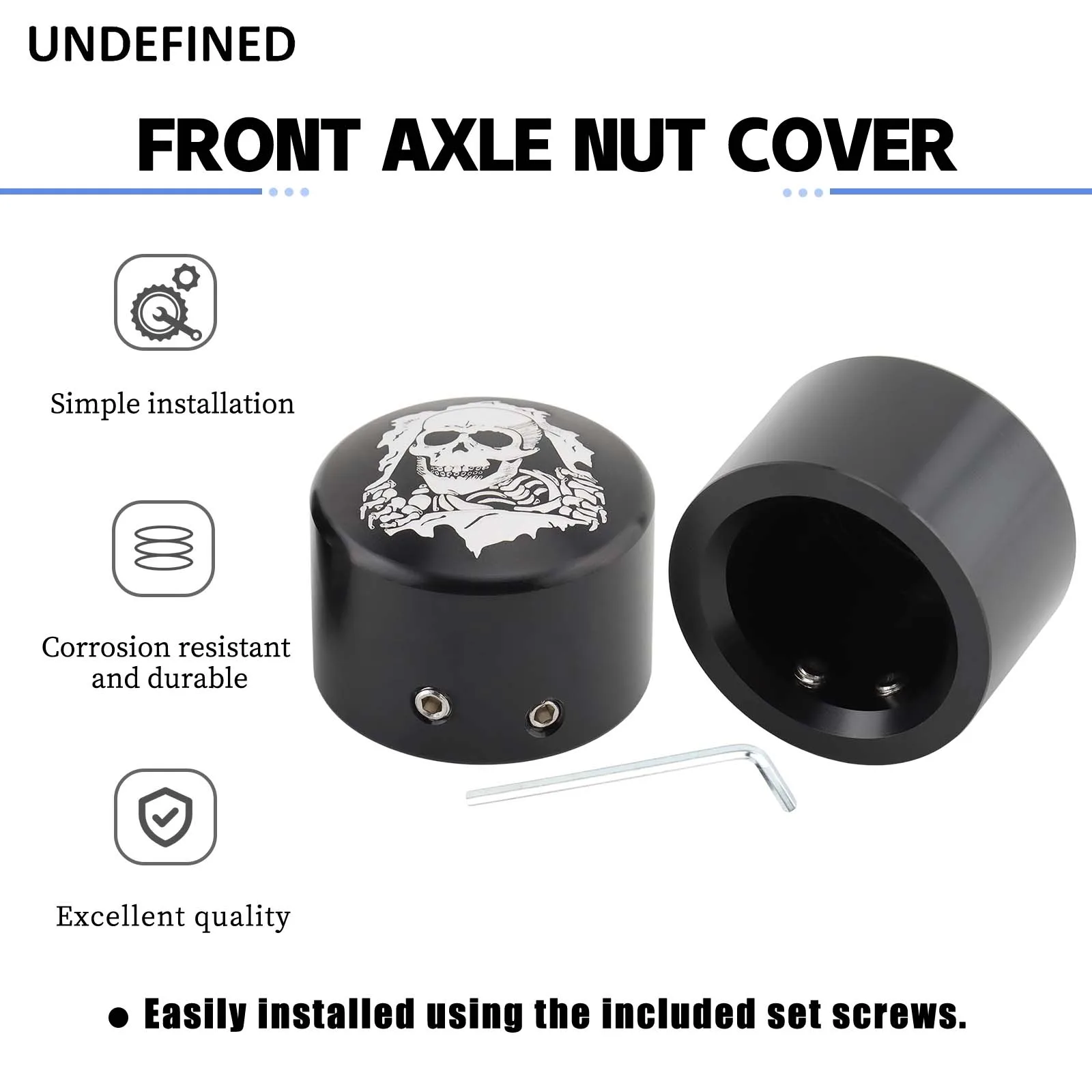 Motorcycle Covers for Harley Sportster Front Axle Nut Bolt Cover Cap 883 1200 Dyna VRSCA V Rod 2002-2011 CVO Softail Part