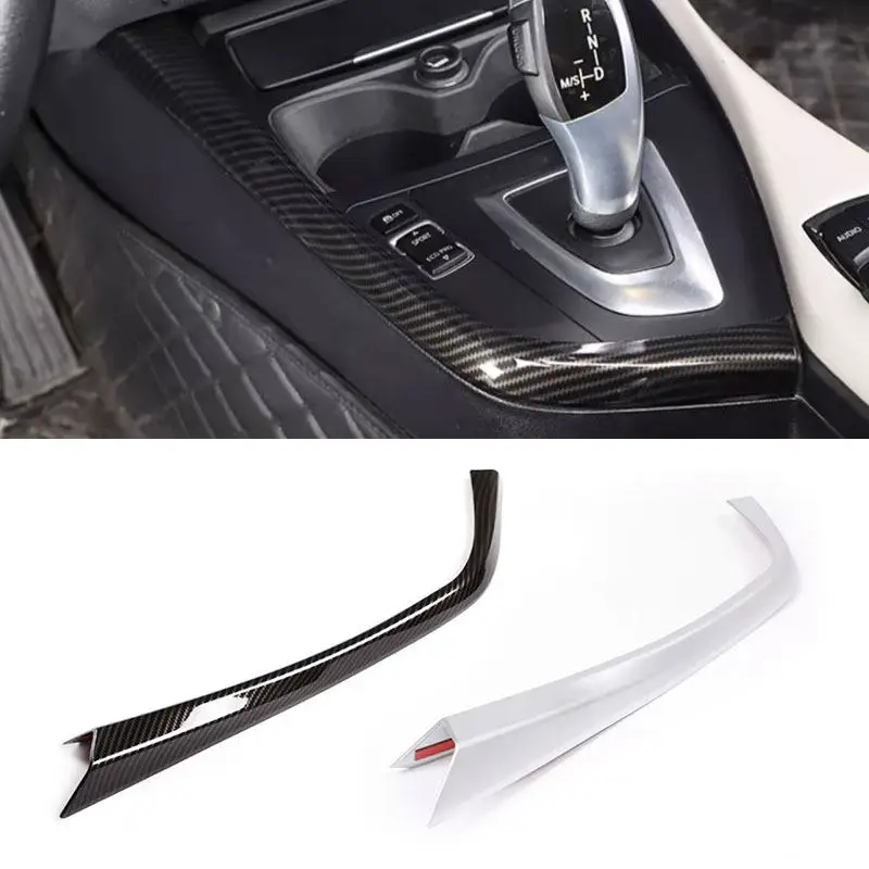 ABS Silver For BMW 1 2 Series F20 F21 F22 F23 2012 - 2018 LHD Car Center Control Gear Shift Panel Side L Shape Strips Trim Cover