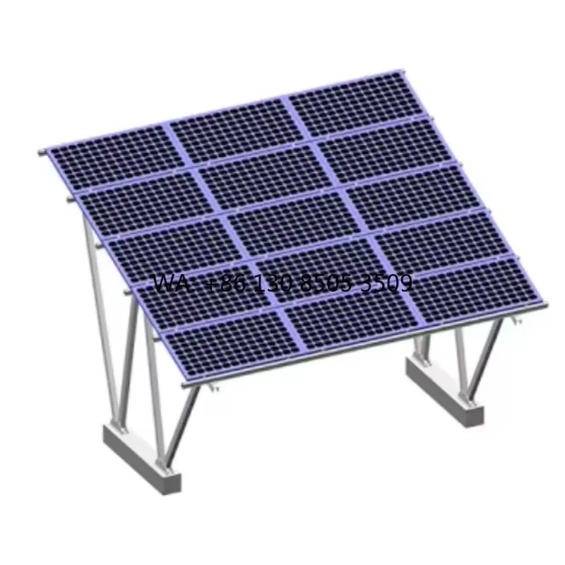 C-Shape Ground Solar Mount - Hot-Dip Galvanized Support Bracket