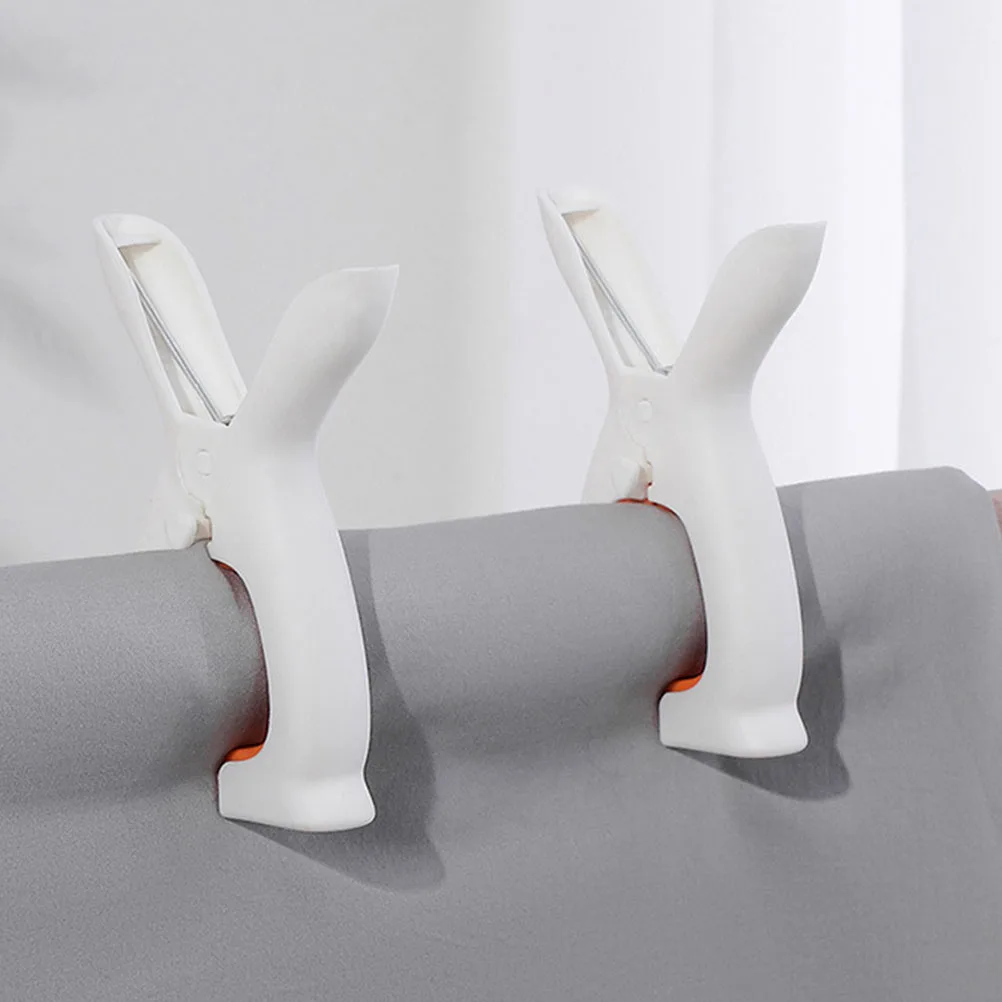

8pcs Windproof Clothes Clips Plastic Quilt Clamps Strong Grip Clothespins For Outdoor Balcony Garden Use Blanket Clamps