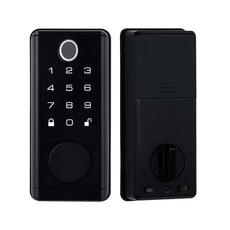 Konkurrenz fähiger preis S919-8 ttlock tuya ble app digitaler biometrischer finger abdruck code kartens chl üssel intelligentes türschloss für zu hause