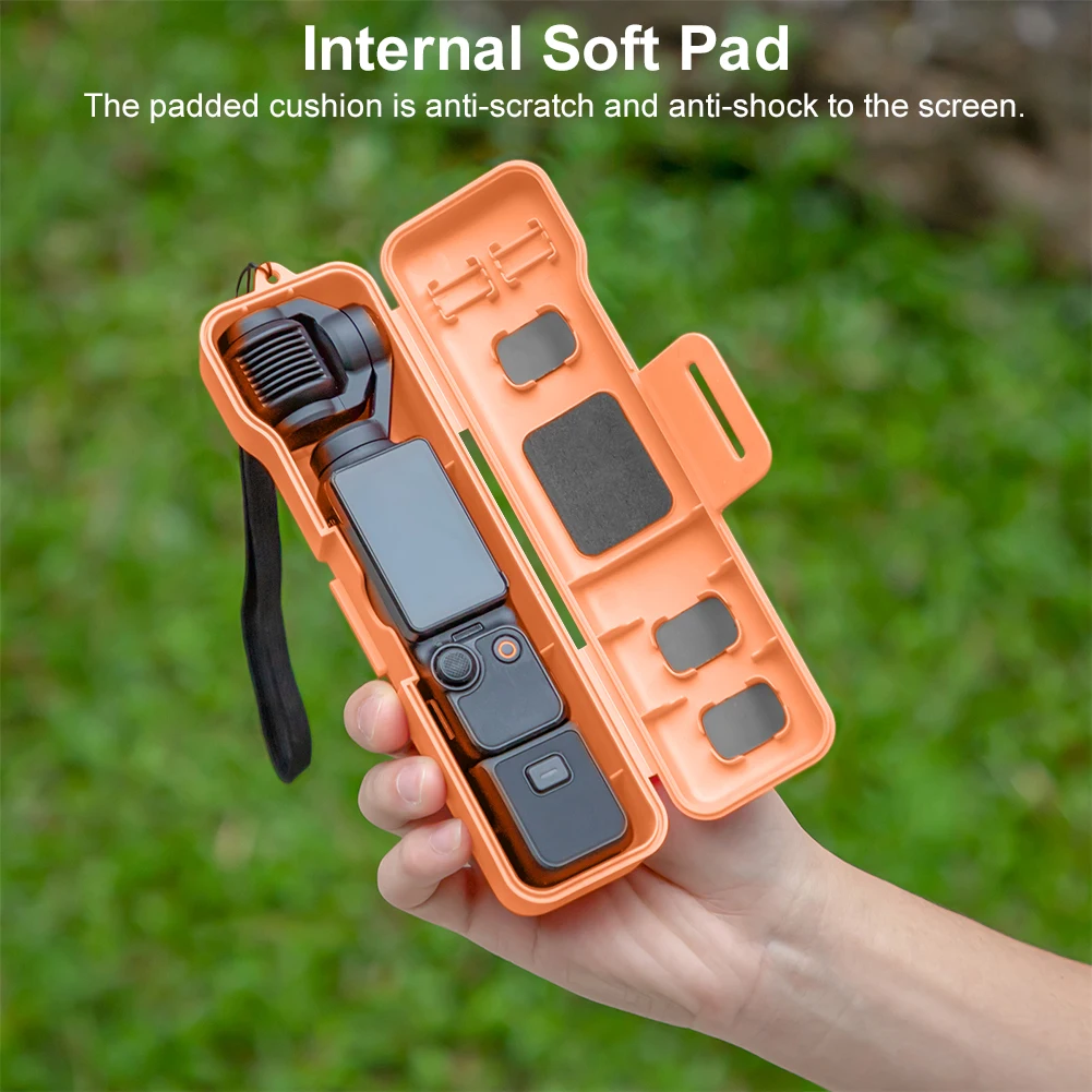 حافظة واقية قابلة للطي ومضادة للخدش من البولي كربونات، غطاء حماية صلب مقاوم للصدمات لملحقات مدونة الفيديو للتصوير في الهواء الطلق