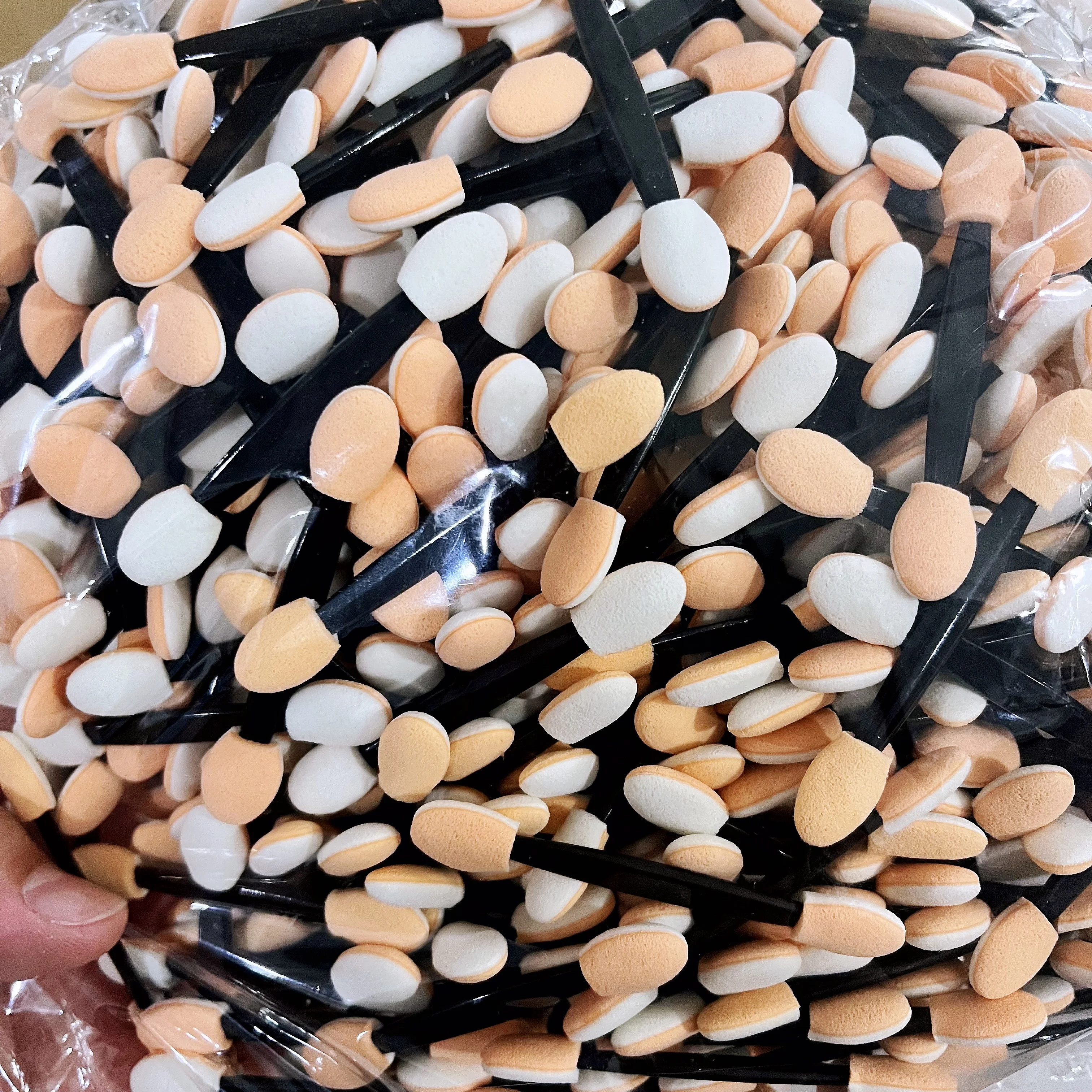 10/30/50/100 Stuks Pro Spons Stok Wegwerp Dubbelzijdig Oogschaduw Applicators Borstel Oogschaduw Applicator Make cosmetische Gereedschap