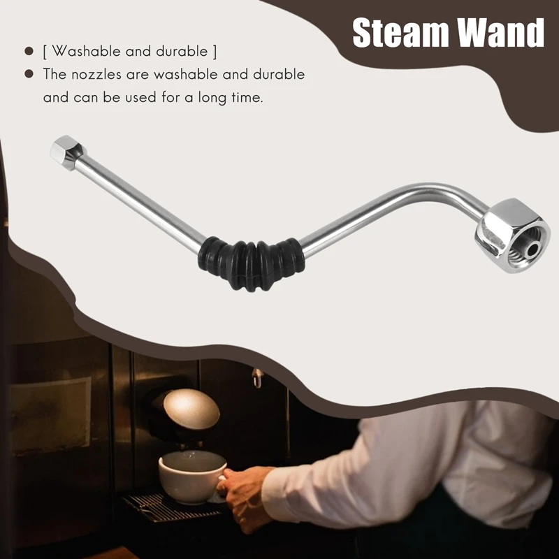 Steam Wand For Delonghi EC680/EC685, Rancilio Coffee Machine, Upgrade With Additional 3 Hole Tip Steam Nozzle