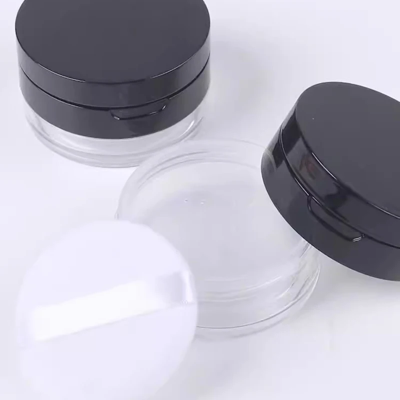 20g Empty Loose Powder Box Pot Makeup Jar Sifter Container Puff Mirror Reusable Environmentally Friendly Makeup Accessories Tool