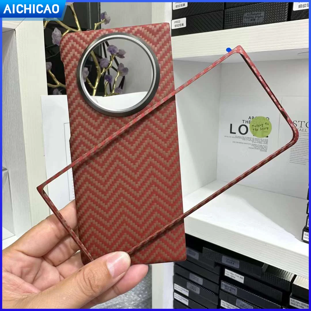 

ACC-Carbon Fiber phone Case For Huawei Mate X5 aramid fiber Phone cover Ultra-thin Anti-fall business Huawei Mate X5 5G shell