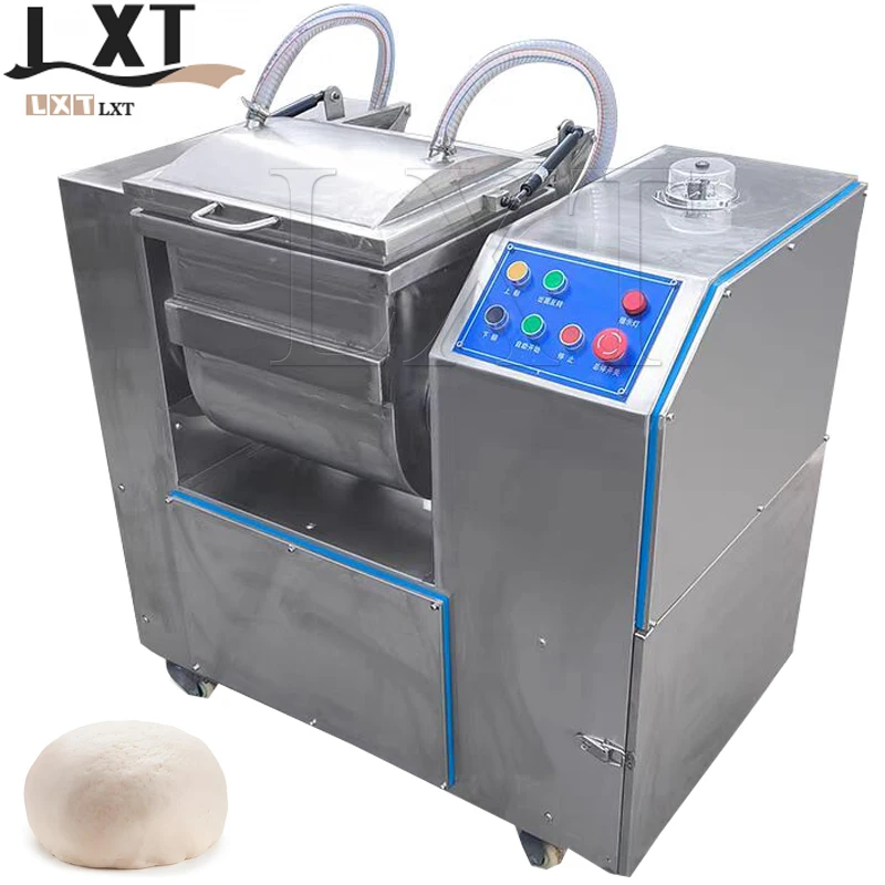 Highly Efficient Industrial Food Shop Use Bread Vacuum Dough Mixer Maker Flour Kneading Machine