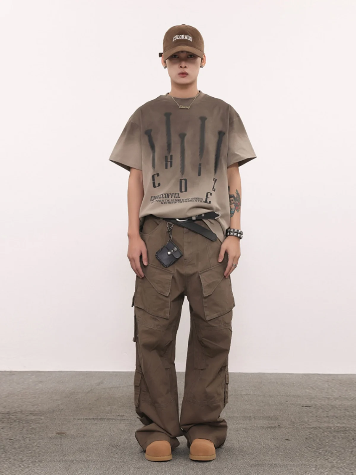 Vintage Heavy Industry Multi-pocket Zipper Cargo Pants Cleanfit Japanese Streetwear Trousers