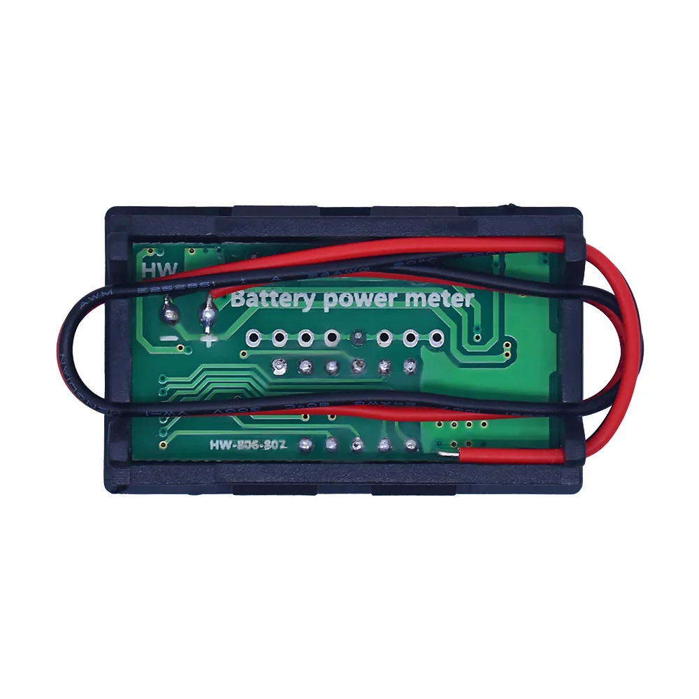 Car Battery Charge Level Indicator 12V 24V 36V 48V 60V 72V Lithium Battery Capacity Meter Tester Display LED Tester Voltmeter