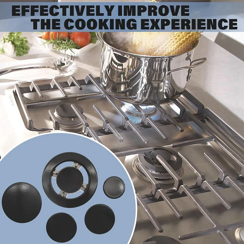 مجموعة أغطية موقد غاز الموقد ، استبدال الأغطية العلوية ، متوافقة مع موقد السفاف ، 5 PS
