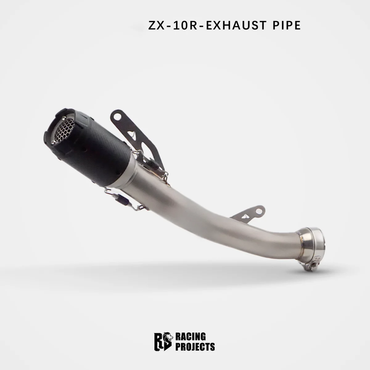 

RS 60MM High Mount Exhaust For Kawasaki ZX10RR ZX-10R ZX10R 2021-2026 Titanium Lightweight Bolt-On Direct OEM Fit High Flow