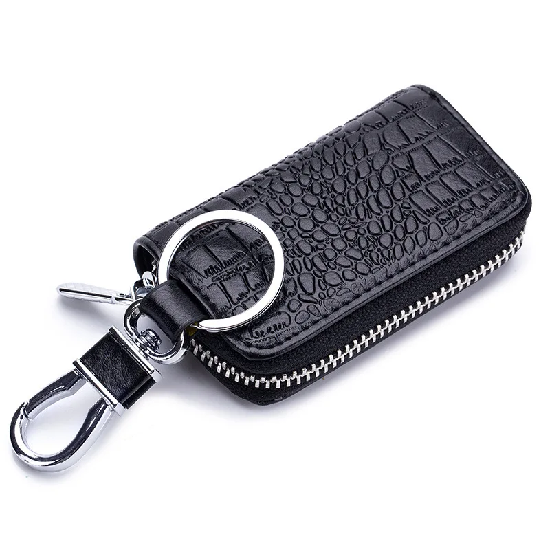 

High Quality Keychain Car Key Case Genuine Leather Car Key Wallet Smart Control Car Key Bag