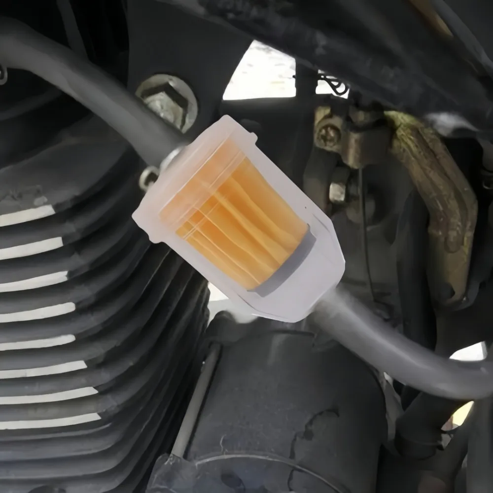 4/10pcs Universal Gasoline Gas Fuel Plastic Filter Straight Head Car Inner Fuel Filters Motorcycle Off-road Vehicle Accessories