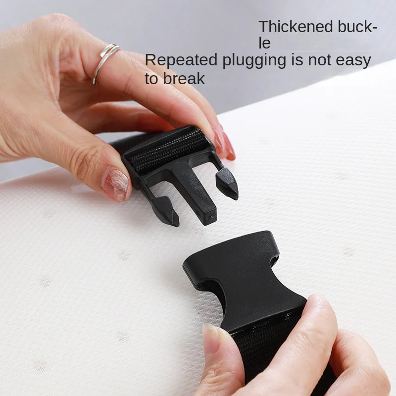 4092 Mattress Strap Storage Rope Carpet Luggage Adjustable Snap-on Tightening Ribbon Student Packing Belt
