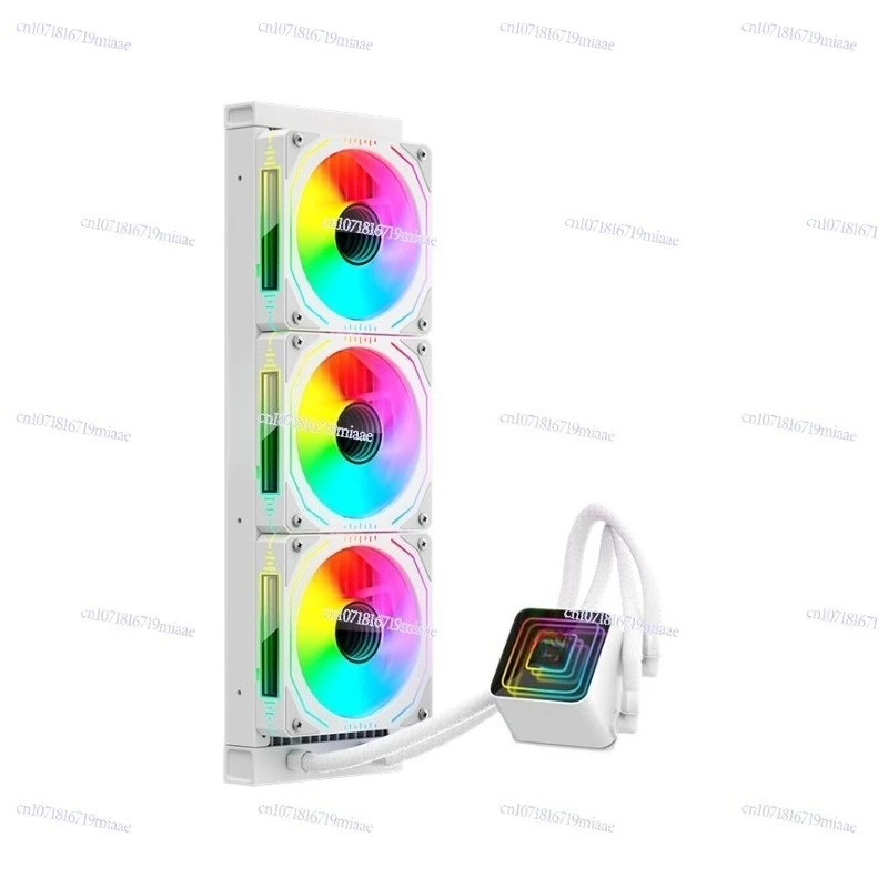 Infinite lens water-cooled radiator desktop computer ARGB integrated silent cpu radiator