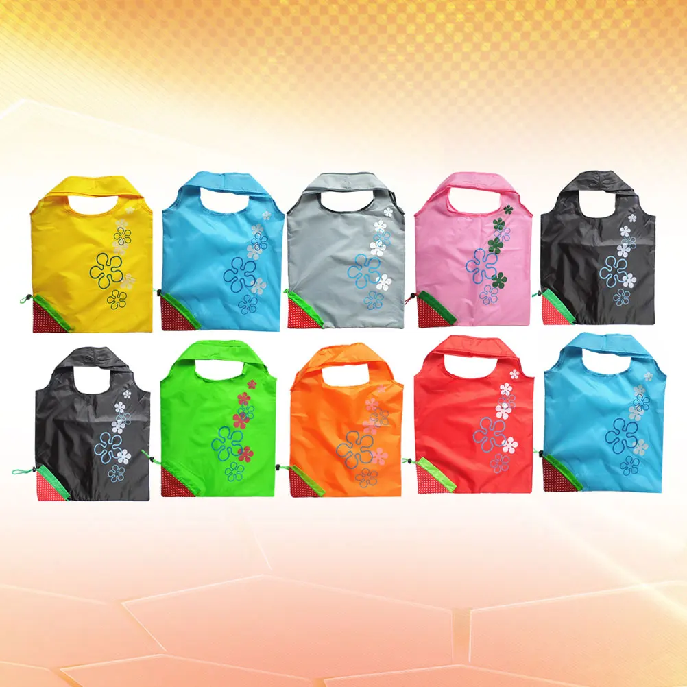 

10 Pcs Candy Gift Bag Reusable Shopping Bags Foldable Storage for Portable Environmentally Friendly