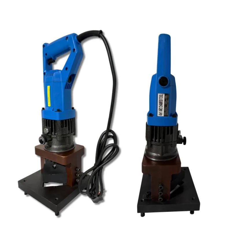 2000W Handheld 4In1 Electric Hydraulic Angle Steel Cutting Machine Angle Iron Cutter for Beveled/Rounded/Right Angled/Triangular