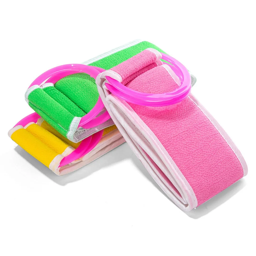 1 قطعة شريط دش مزدوج الوجهين منشفة الجسم التقشير الظهر قطاع منشفة الظهر الغسيل منشفة دش حمام الجسم تنظيف أدوات الحمام