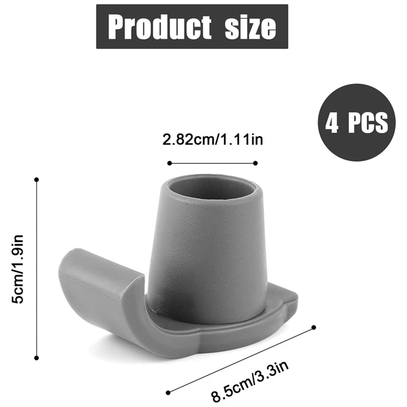 ووكر سكي جلايدز، 4 قطع من ملحقات أقدام المشاية شديدة التحمل لأداة أنابيب 1 1/8 بوصة #5