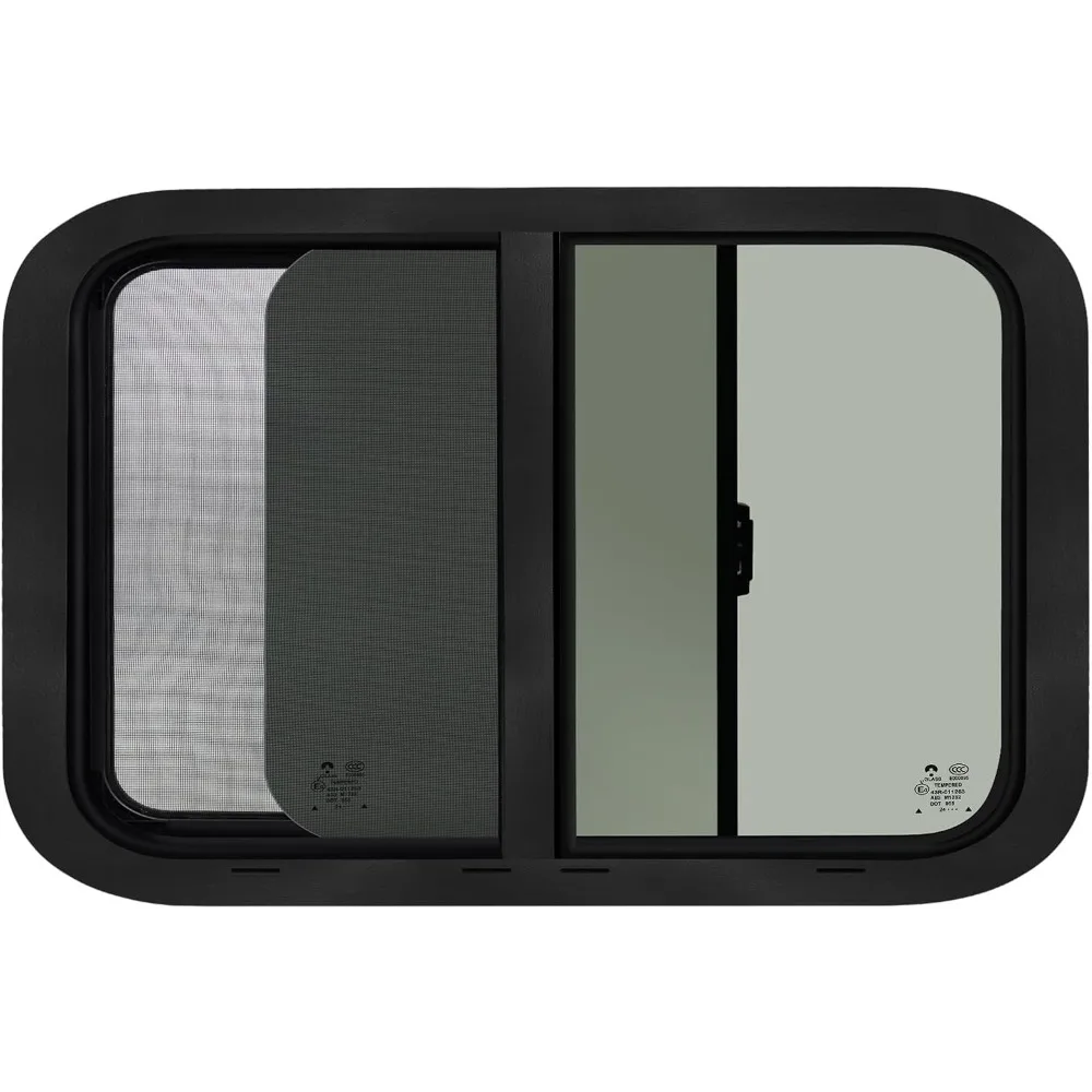 

Окно автофургона шириной 30 x 20 дюймов для прицепа, кемпера, горизонтальное раздвижное сменное окно автофургона для грузового прицепа с экраном