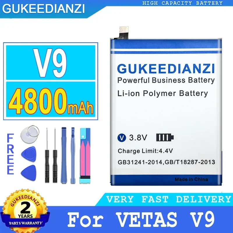 

Аккумулятор большой мощности 4600mAh/4800mAh аккумулятор GUKEEDIANZI для VETAS V9 V10