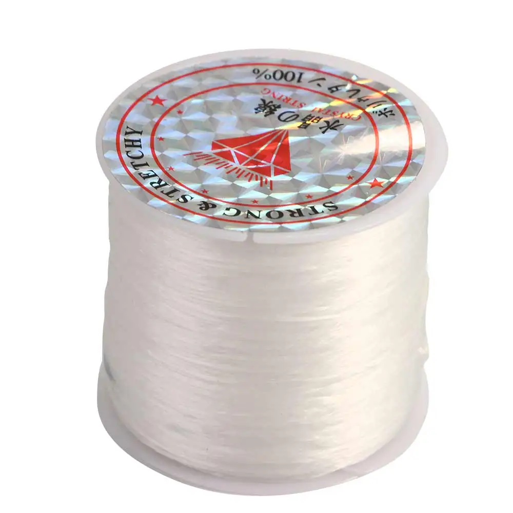 

Necklace Accessories 0.8mm Elastic Jewellery Making Rope Bracelets Craft Beading Thread Stretch Cord Fibre Wire Bracelet String