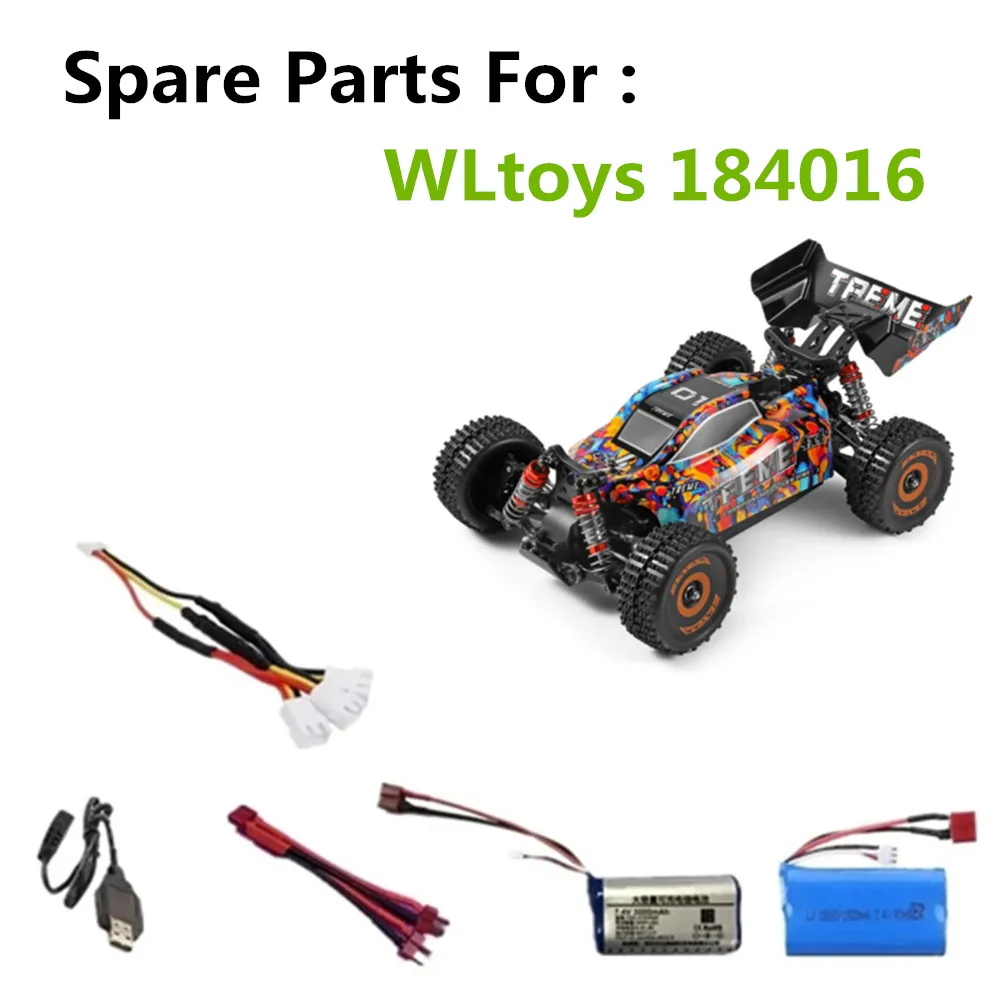 

Аккумулятор WLtoys 184016 Запчасти для радиоуправляемых автомобилей, 7,4 В, 1500 мАч/3000 мАч/3 в 1, аккумулятор подходит для: 184016 аксессуаров