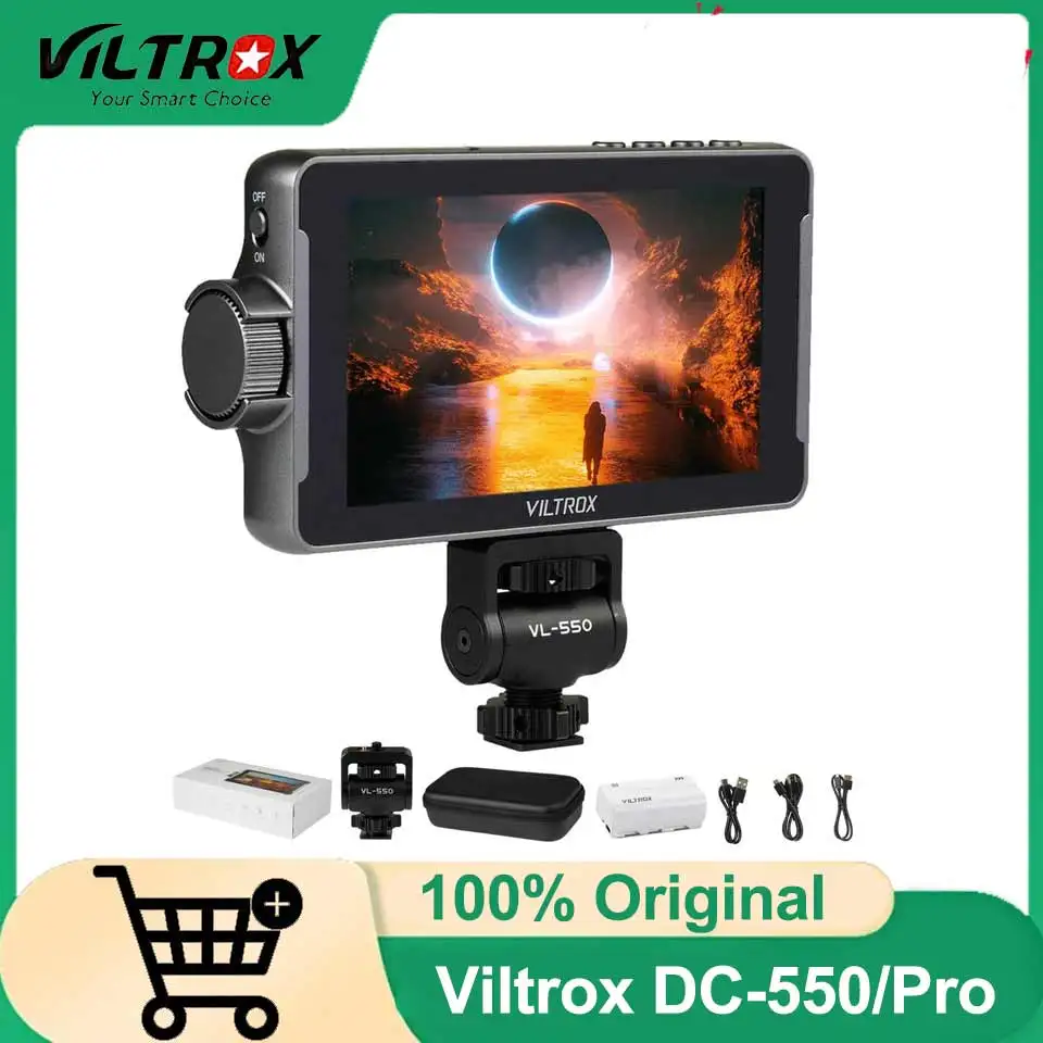 VILTROX DC-550 Pro Portable Monitor 5.5' 1920x1080 4K Professional Monitors HDMI Touch Screen Field 3D LUT Monitor