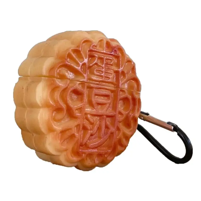 حافظة كعكة القمر الكرتونية لسماعات Pods حافظة للتخزين حافظة حماية لسماعات الأذن ملحقات سماعات الرأس