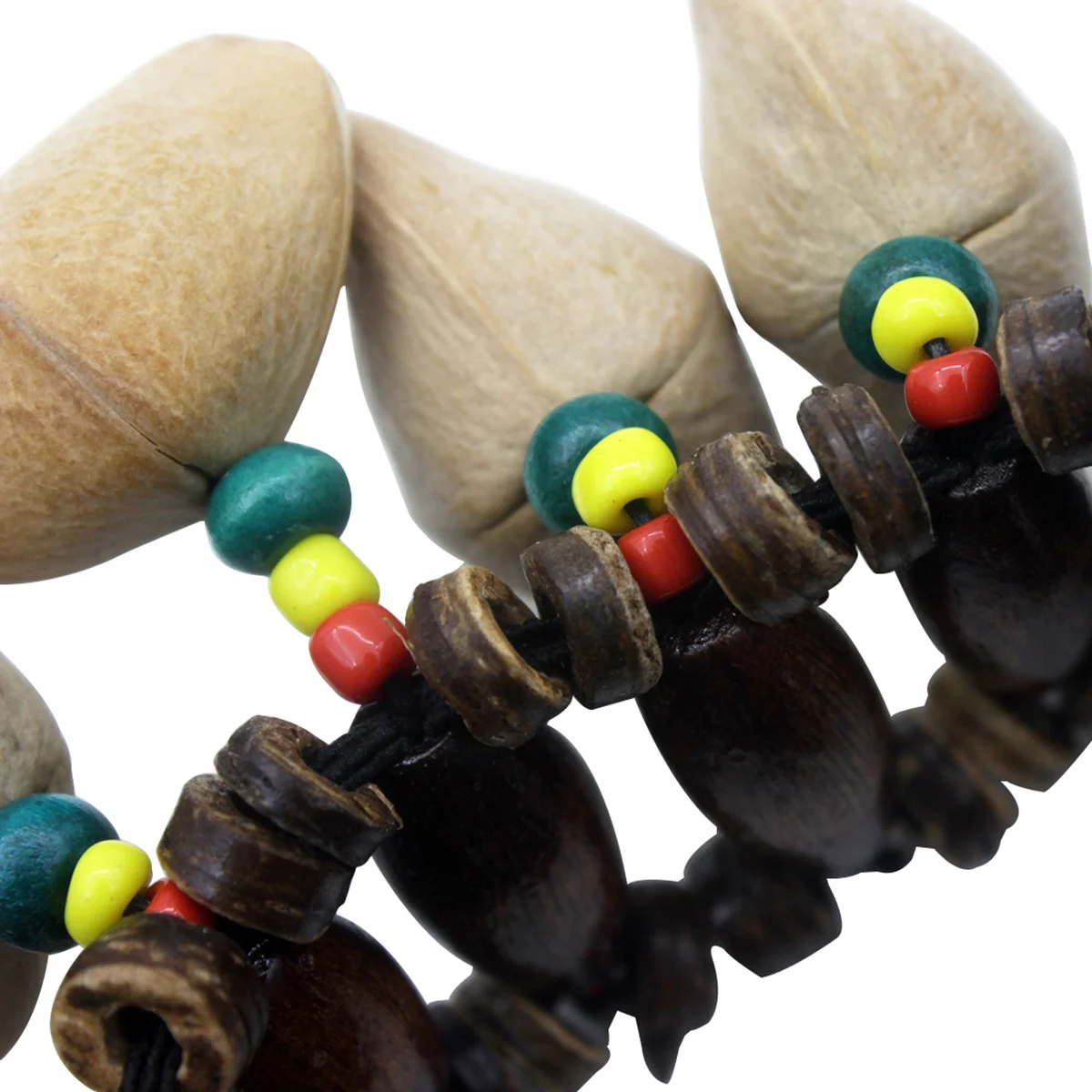 

Nutshell Handbell Bracelet Dry Wrist Bell For Djembe Conga African Tribal Style Dance Percussion Accessories