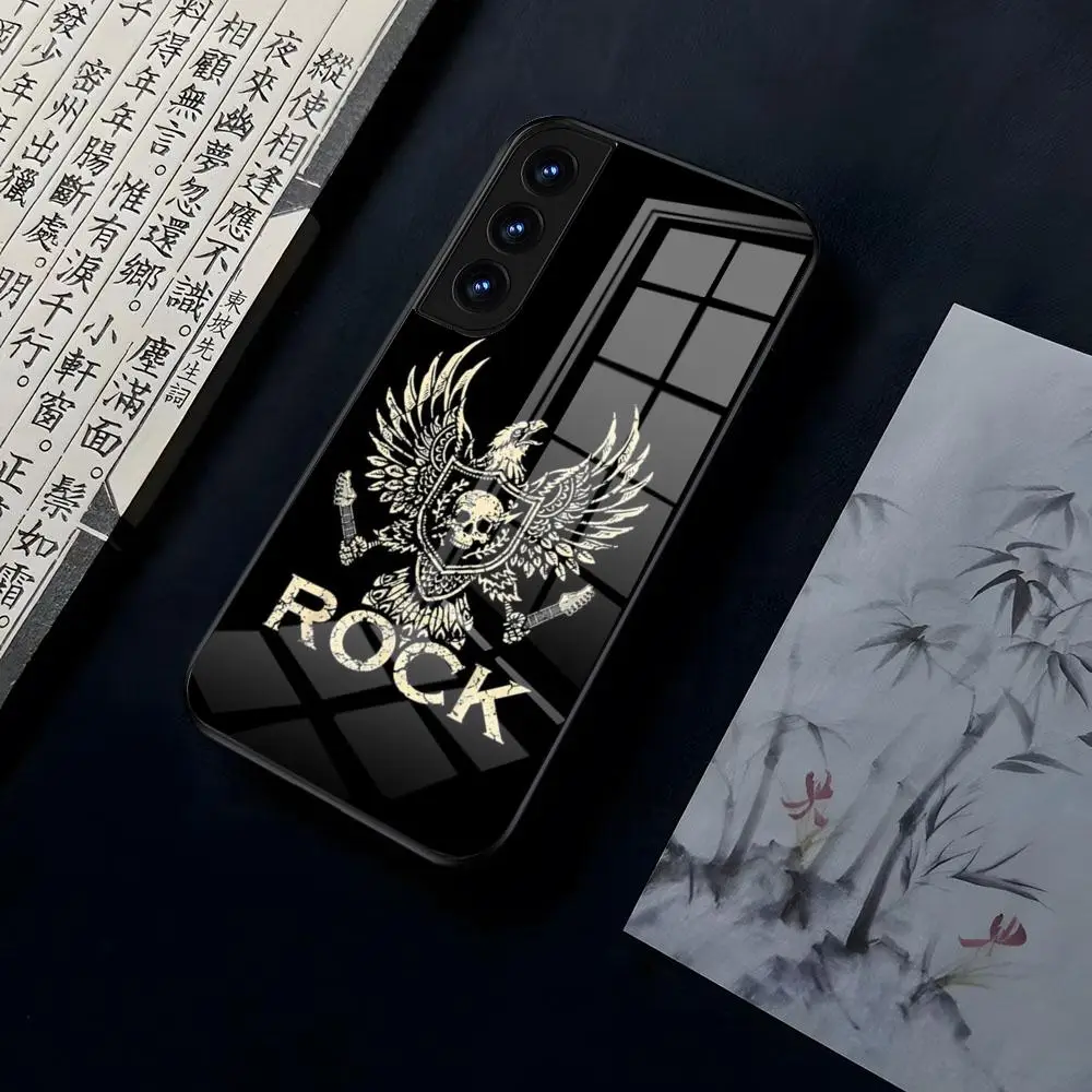 ROCK N ROLL OLD SCHOOL For OPPO A 55 54 One Plus 8T 92s A93s A94 95 8 9 7 Pro FindX3 X5PRO RENO4 RENO7 Reno4se 5F 6Z Glass Cover