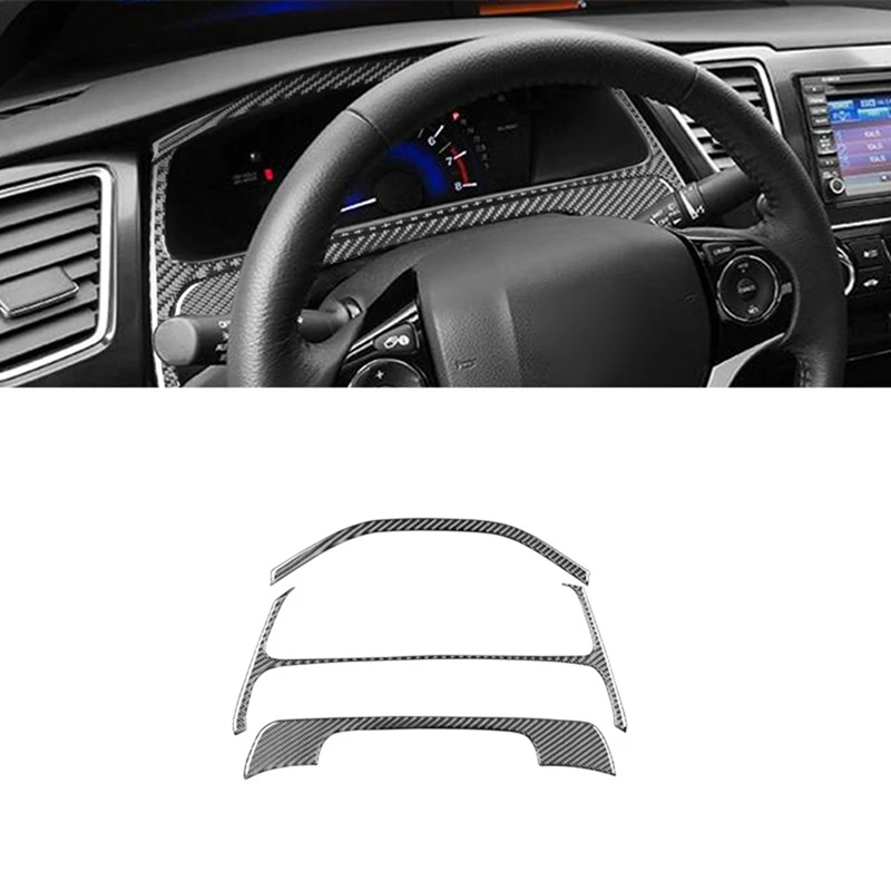 

Carbon Fiber For Honda Civic 9Th 2012-2015 Speedometer Cover Instrument Panel Trim Interior Accessories LHD-A02Q