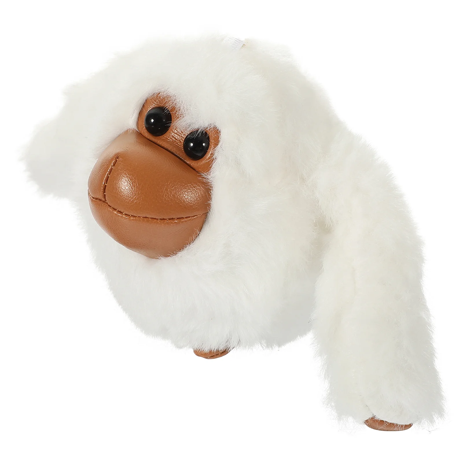 

Gorilla Animal Plush Pendant Keychain (plush Gibbon-brown) 1pc DIY Craft Decoration Stuffed Backpack