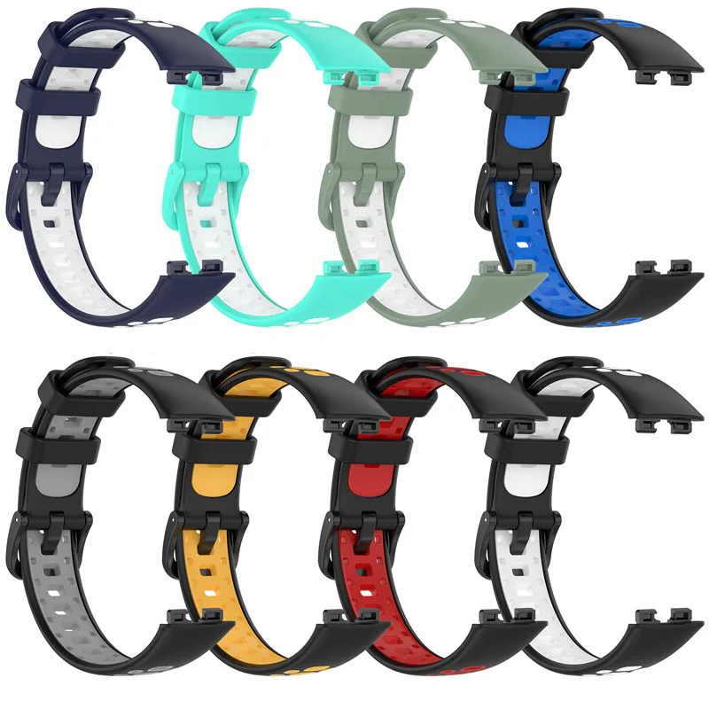 Sport Strap Silicone Watch Band For Huawei Band 8/8NFC Smartwatch Bracelets For Huawei Band 9/9NFC Women Men Correa