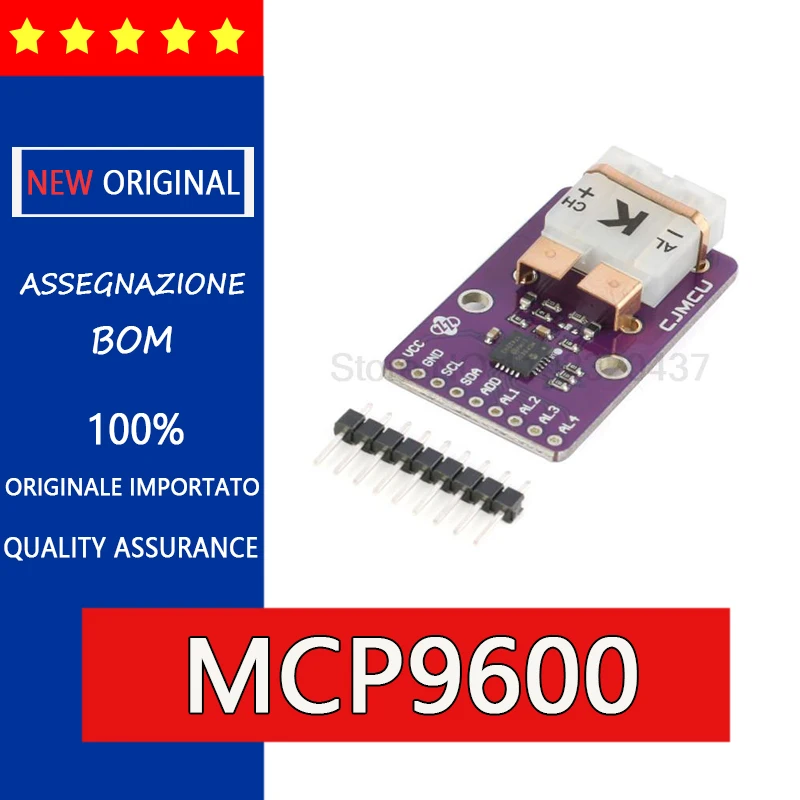 MCP9600 K/T/J thermocouple converter module cold junction compensation/I2C