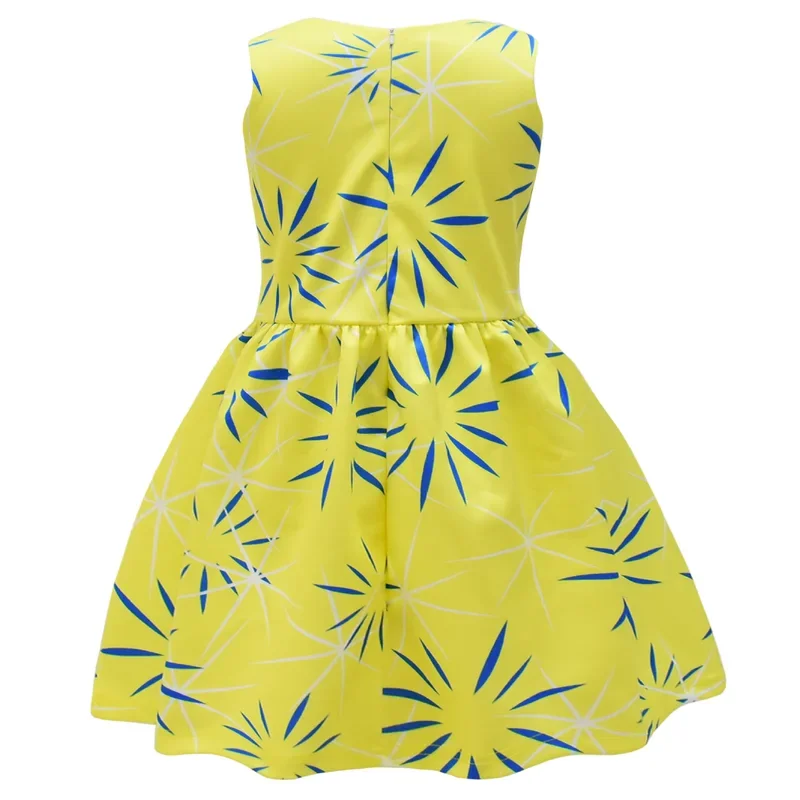 Bear House Kids Inside Out Bow Princess Girls Cosplay Envy Polka Dot Dress Disguise Joy Costume Kid Halloween 2025 PPT01..